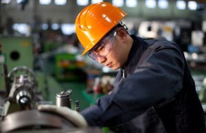 Man Working a Factory Shift