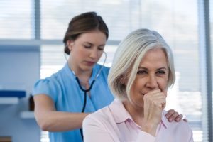 Woman Suffering from Shortness of Breath